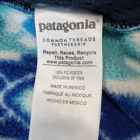 PATAGONIA Women Jacket Sweater Preowned SMALL HOODIE HOODY SYNCHILLA - Picture 6 of 8
